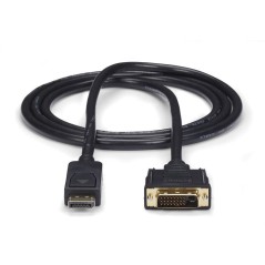 StarTech.com DisplayPort to DVI Cable - 6ft / 2m - 1920 x 1200 - M/M – DP to DVI Adapter Cable – Passive DisplayPort Monito